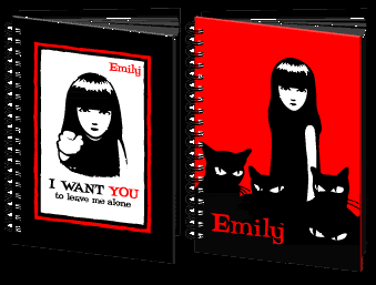 For writing down your strange and evil thoughts - mwahahaha! Spiral bound and containing 128 pages. PRICE = $10.00 each